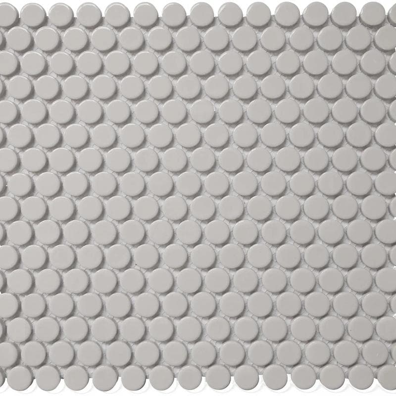 Mood Mosaics BG Gray Penny Round 12x12 MOS - Image 1