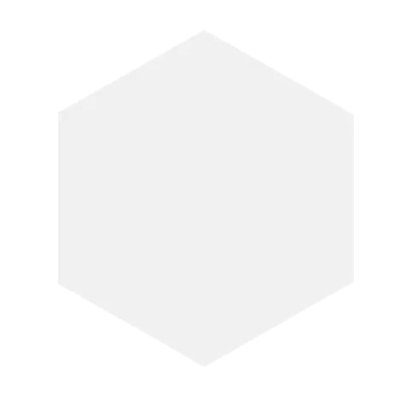 Marquise Hexagon Blanco Matte 5x6 - Image 1