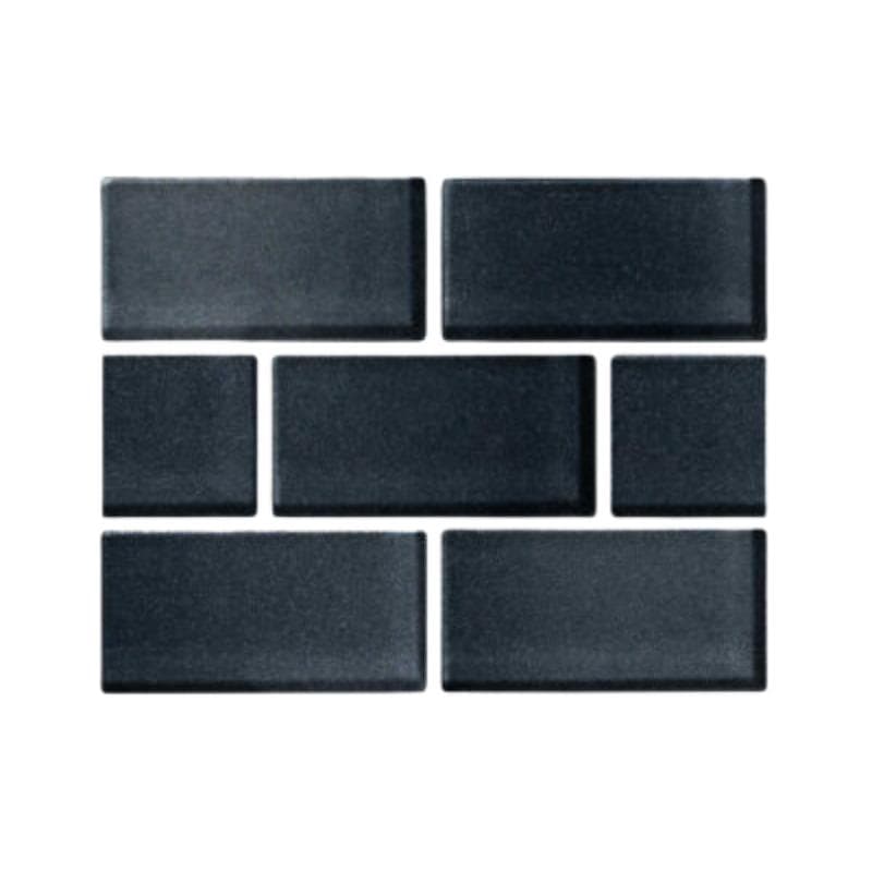 Aquabella Riviera Aqua Andora 2x4 Glass Mosaic 12"x12" Pool Tile (RV-2432) - Image 1
