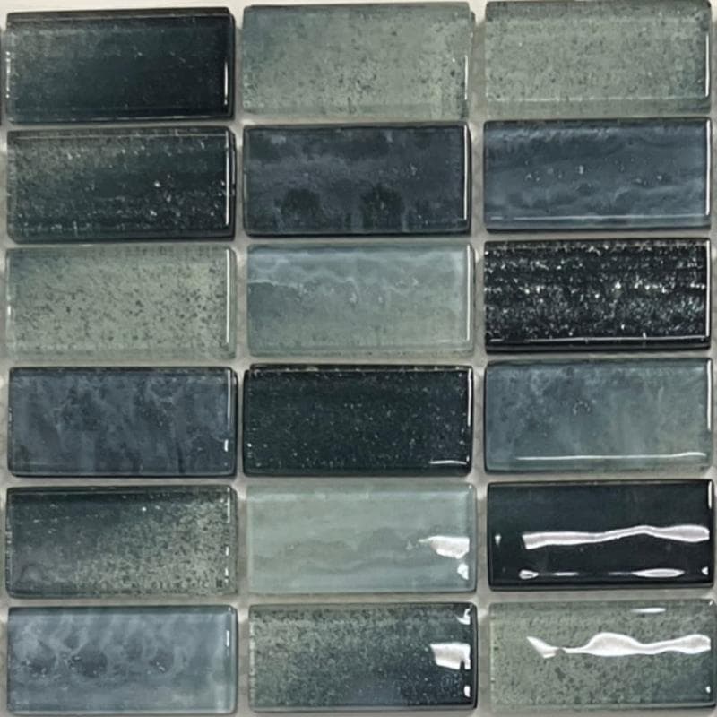 Aquabella London Ashford 1x2 Glass Mosaic 12"x12" Pool Tile (LS-1272) - Image 2