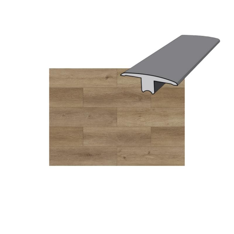 Ashen Sepia 12 mil 94 x 1-3/4 T-Mold Luxury Vinyl Plank - Image 1