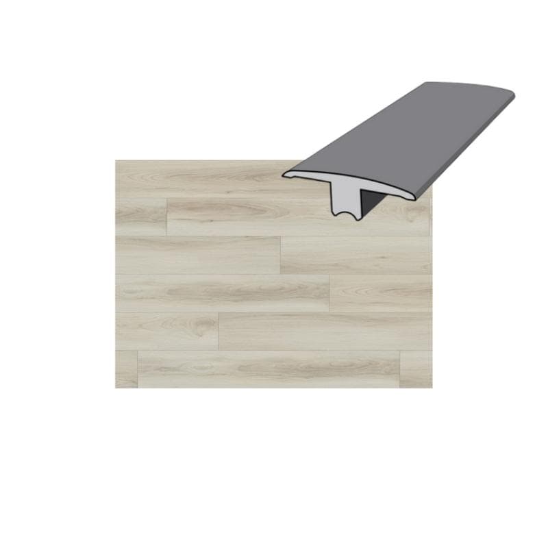 Ashen Linen 12 mil 94 x 1-3/4 T-Mold Luxury Vinyl Plank - Image 1