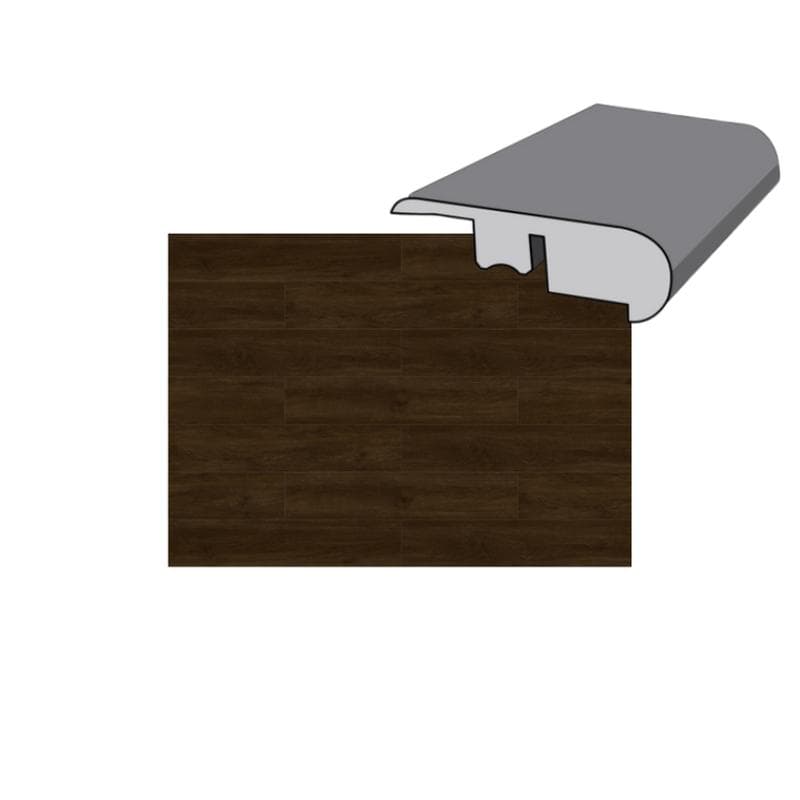 Ashen Ember 12 mil 94 x 1-3/4 Round Stair Nose Luxury Vinyl Plank - Image 1