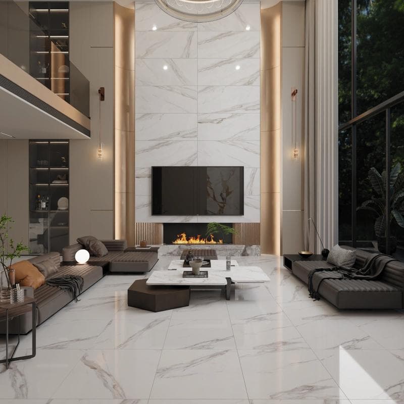 Hera Calacatta Satin Rec 24x24 Field - Image 2
