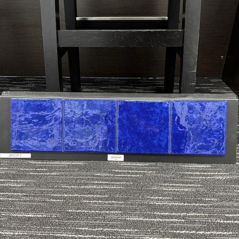 Aquabella Atlantic Deepwater 6x6 Porcelain Bullnose Pool Tile - Image 2