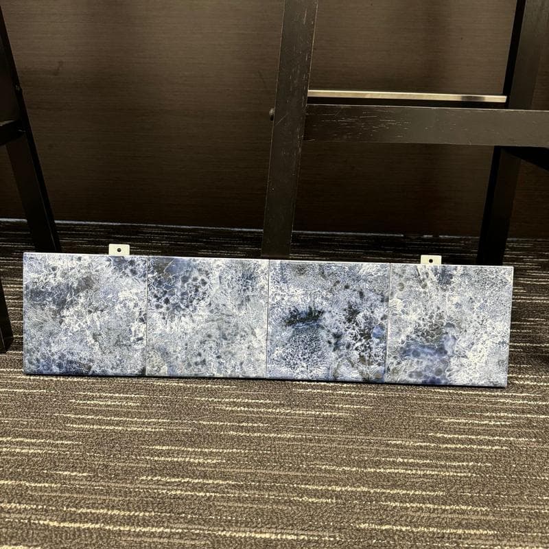Aquabella Gemstones Lapis 6x6 Porcelain Bullnose Pool Tile - Image 2
