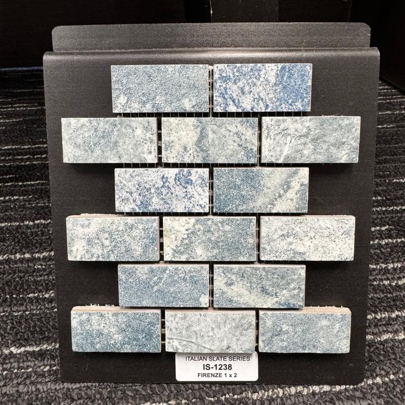 Aquabella Italian Slate Firenze 1x2 Porcelain Mosaic 12"x12" Pool Tile (IS-1238) - Image 2