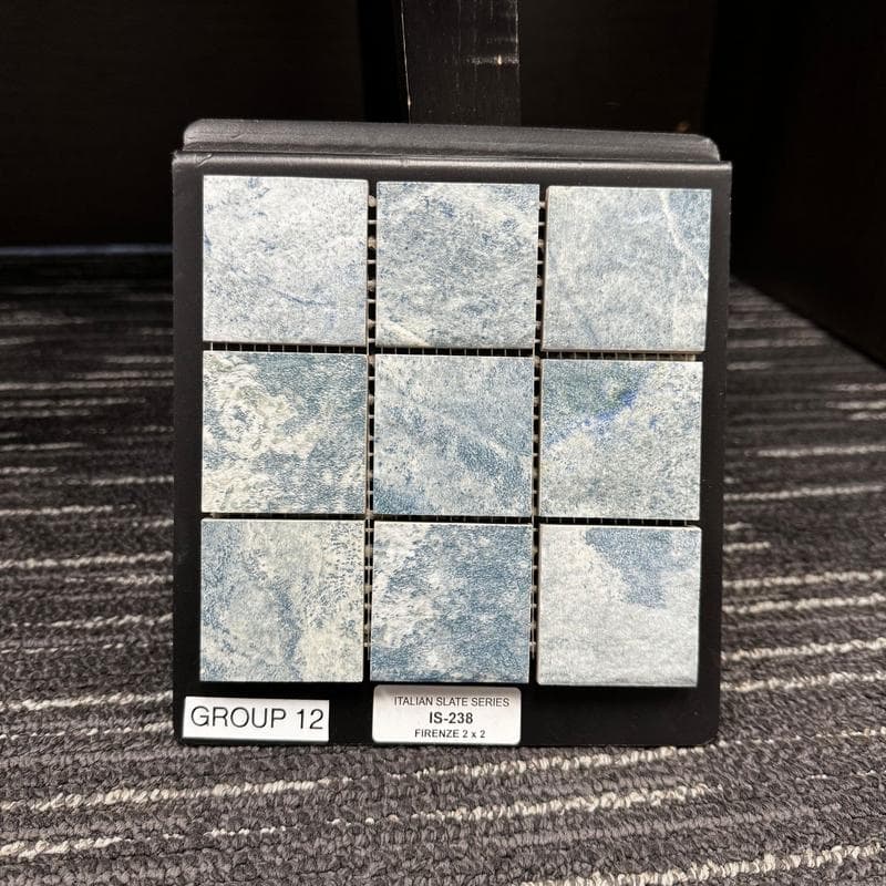 Aquabella Italian Slate Firenze 2x2 Porcelain Mosaic 12"x12" Pool Tile (IS-238) - Image 2