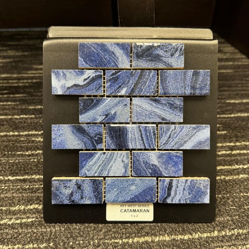 Aquabella Key West Catamaran 1x2 Porcelain Mosaic 12"x12" Pool Tile - Image 2