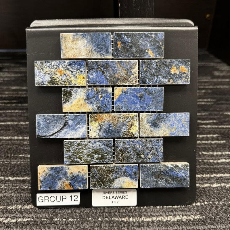 Aquabella Rivers Delaware 1x2 Porcelain Mosaic 12"x12" Pool Tile - Image 2