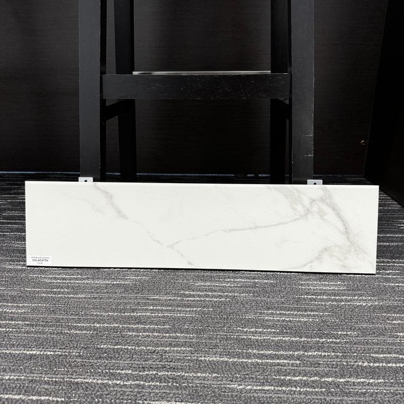 Aquabella Stone Age Calacatta 6x24 Porcelain Field Tile 12"x12" Pool Tile - Image 2