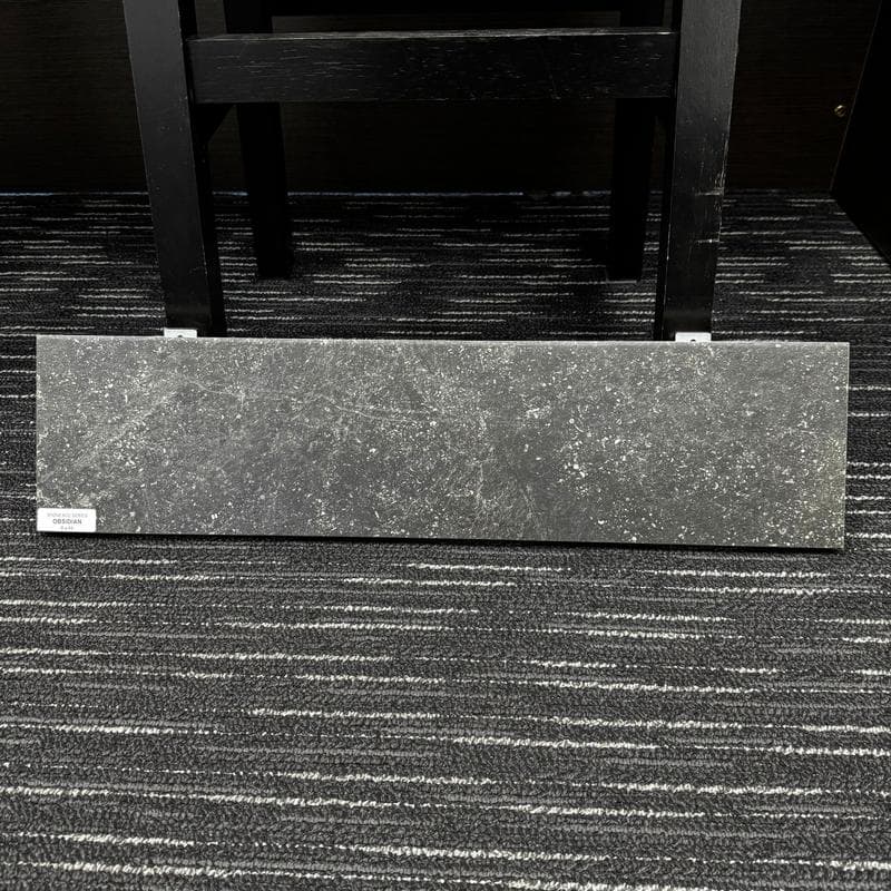 Aquabella Stone Age Obsidian 6x24 Porcelain Field Tile 12"x12" Pool Tile - Image 2