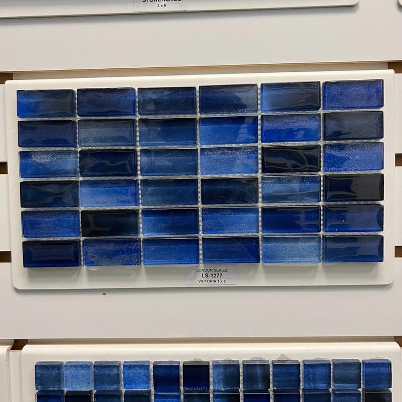 Aquabella London Victoria 1x2 Glass Mosaic 12"x12" Pool Tile (LS-1277) - Image 3