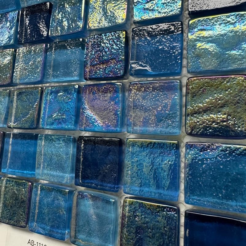 Aquabella Aurora Borealis Mystic 1x1 Glass Mosaic 12"x12" Pool Tile (AB-1112) - Image 7