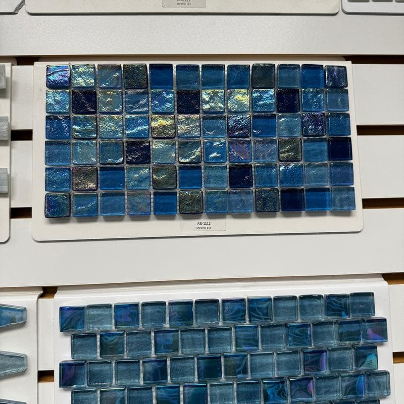 Aquabella Aurora Borealis Mystic 1x1 Glass Mosaic 12"x12" Pool Tile (AB-1112) - Image 8