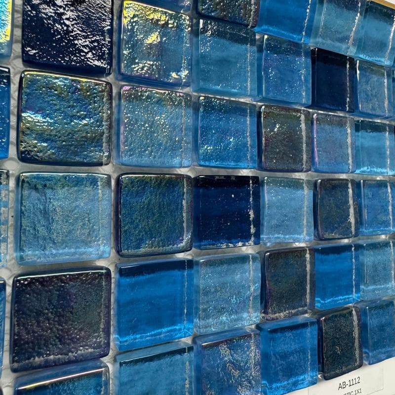 Aquabella Aurora Borealis Mystic 1x1 Glass Mosaic 12"x12" Pool Tile (AB-1112) - Image 9