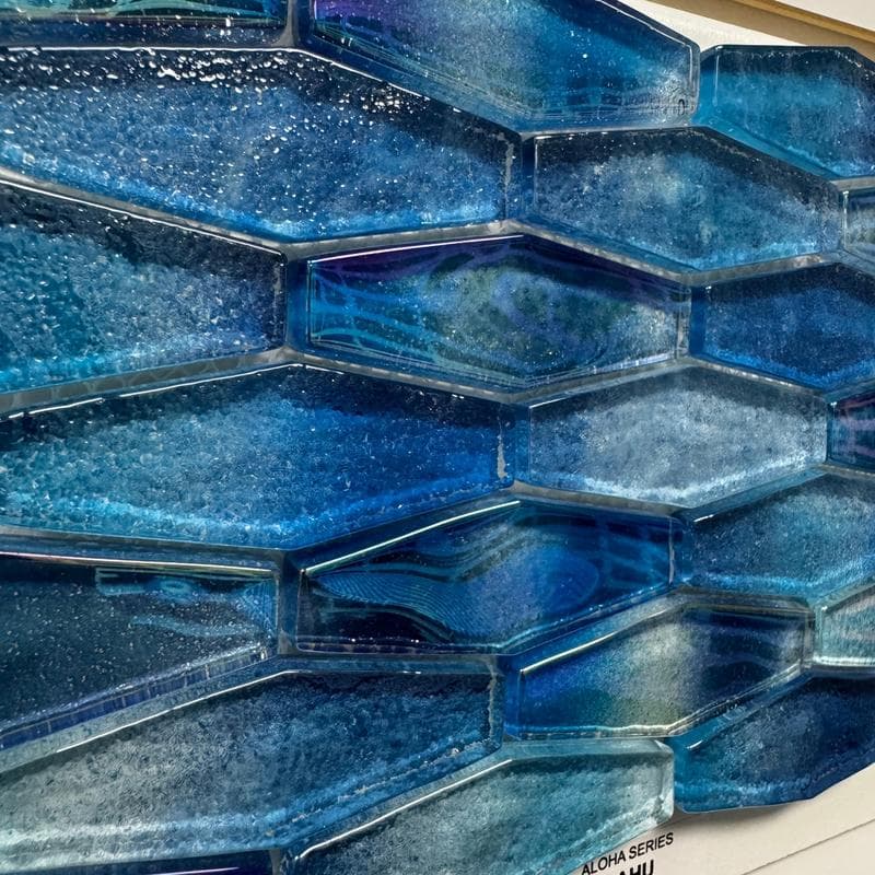 Aquabella Aloha Oahu Full Hex Glass Mosaic 12"x12" Pool Tile - Image 4