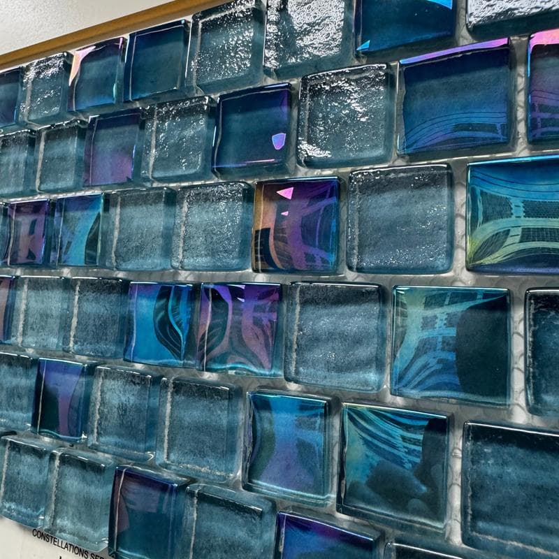 Aquabella Constellations Leo 1x1 Glass Mosaic 12"x12" Pool Tile - Image 7