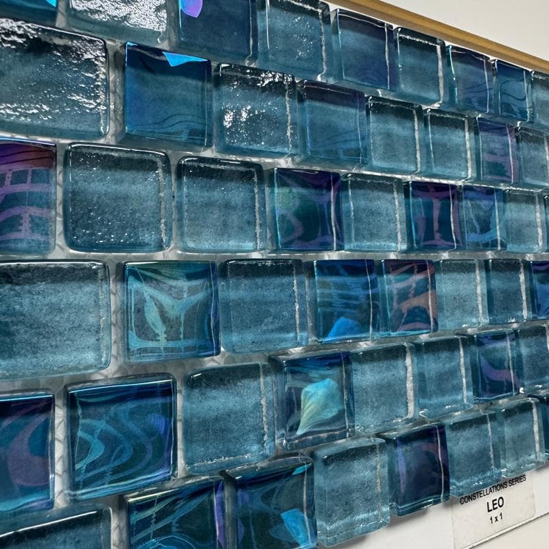 Aquabella Constellations Leo 1x1 Glass Mosaic 12"x12" Pool Tile - Image 8