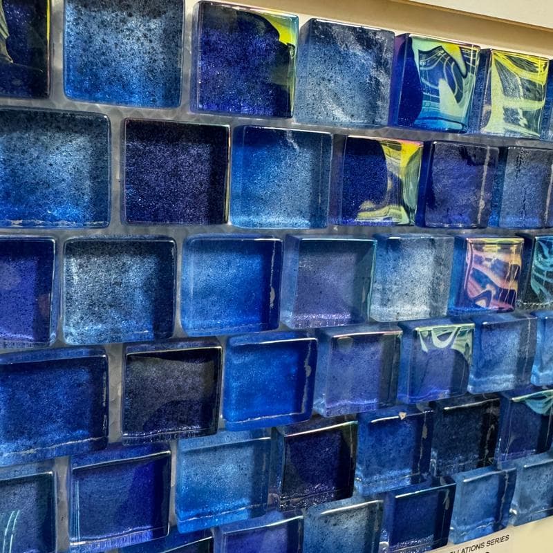 Aquabella Constellations Scorpio 1x1 Glass Mosaic 12"x12" Pool Tile - Image 9