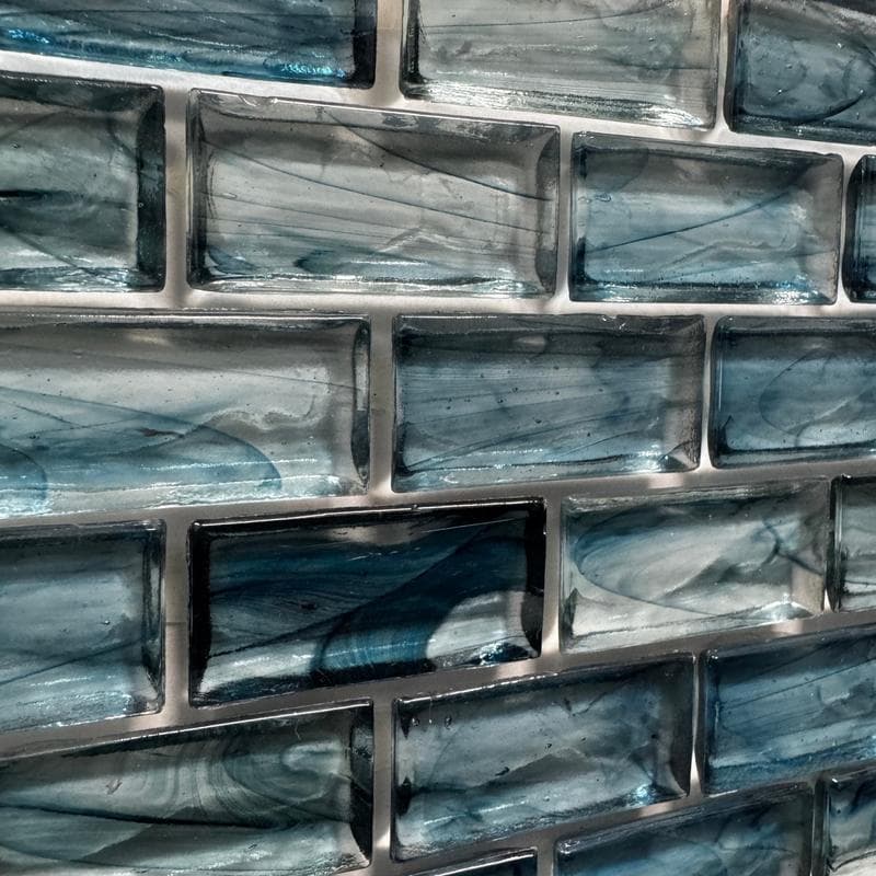 Aquabella Fjord Majestic 1x2 Glass Mosaic 12"x12" Pool Tile (FJ-1297) - Image 4