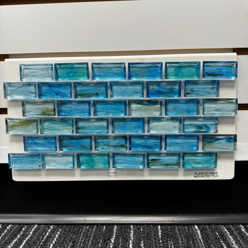 Aquabella Fjord Silent 1x2 Glass Mosaic 12"x12" Pool Tile (FJ-1298) - Image 2