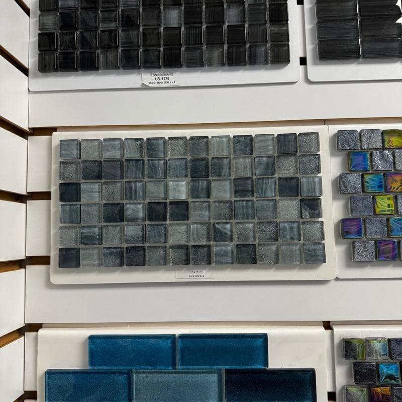 Aquabella London Ashford 1x1 Glass Mosaic 12"x12" Pool Tile (LS-1172) - Image 7