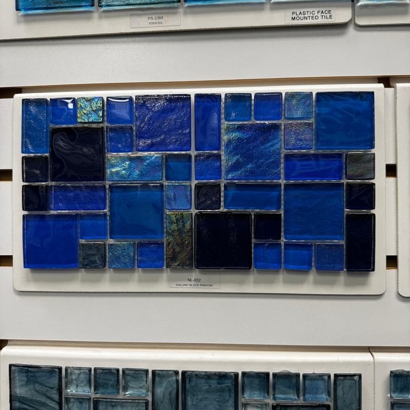 Aquabella Night Life Galant Block Random Glass Mosaic 12"x12" Pool Tile (NL-832) - Image 2