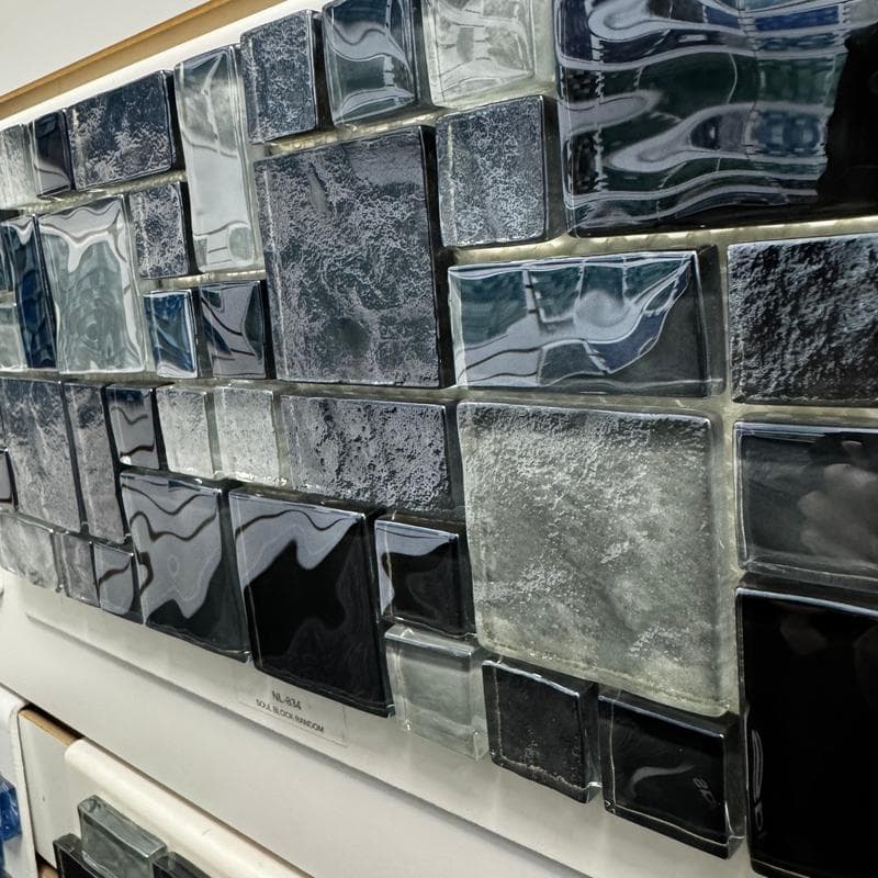 Aquabella Night Life Soul Block Random Glass Mosaic 12"x12" Pool Tile (NL-834) - Image 3