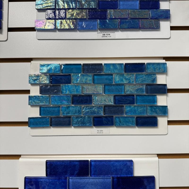 Aquabella Night Life Ballad 1x2 Glass Mosaic 12"x12" Pool Tile (NL-1231) - Image 2