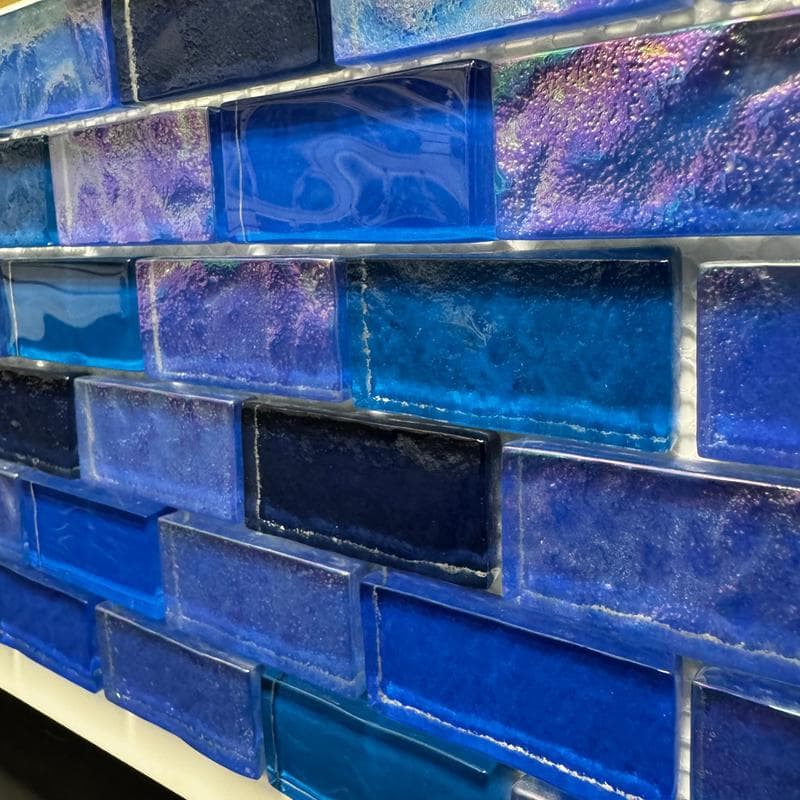 Aquabella Night Life Galant 1x2 Glass Mosaic 12"x12" Pool Tile (NL-1232) - Image 4