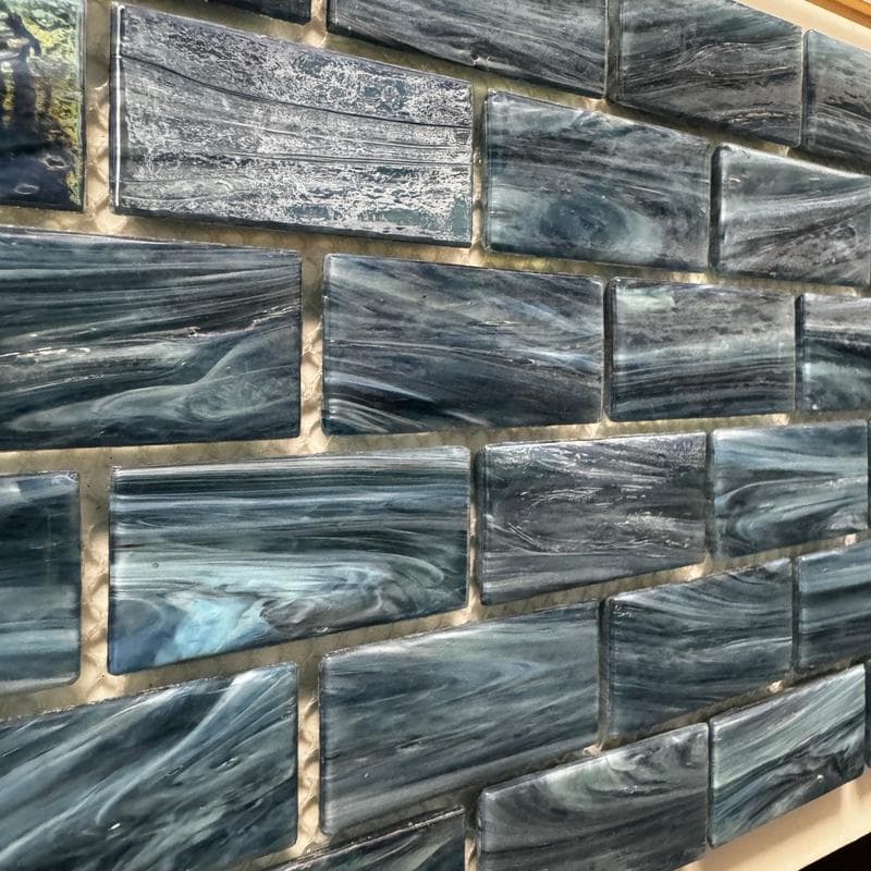 Aquabella North Seas Norwegian 1x2 Glass Mosaic 12"x12" Pool Tile (NS-1214) - Image 3