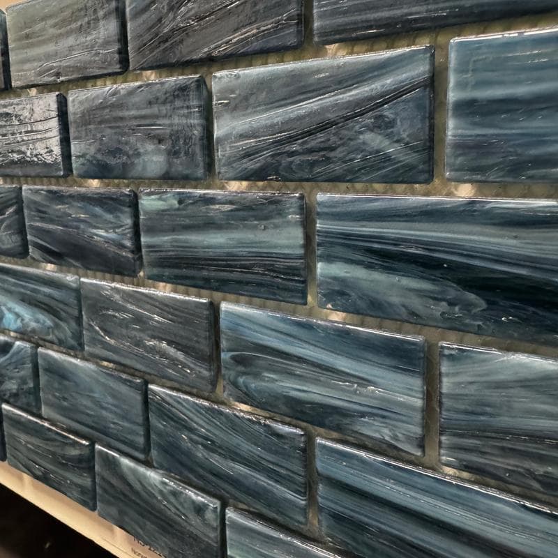Aquabella North Seas Norwegian 1x2 Glass Mosaic 12"x12" Pool Tile (NS-1214) - Image 4