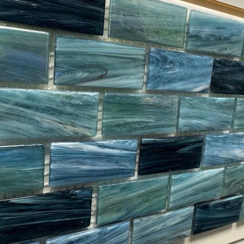 Aquabella North Seas Irish 1x2 Glass Mosaic 12"x12" Pool Tile (NS-1215) - Image 4
