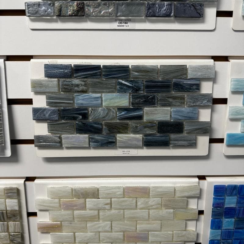 Aquabella North Seas Adriatic 1x2 Glass Mosaic 12"x12" Pool Tile (NS-1219) - Image 2