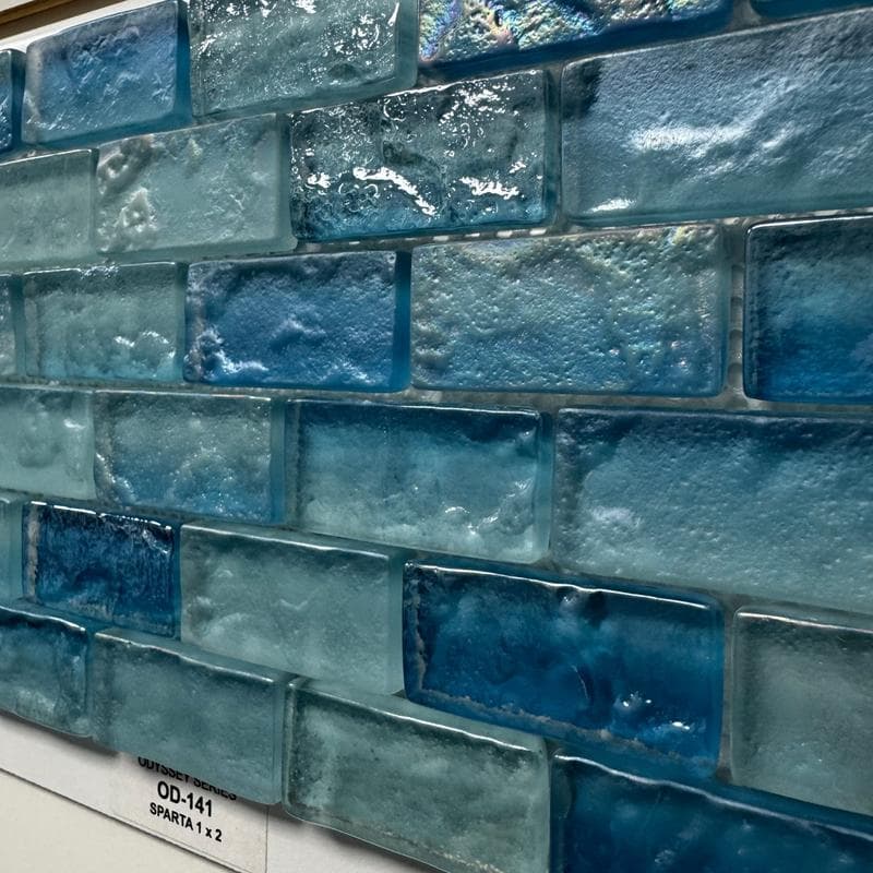 Aquabella Odyssey Sparta 1x2 Glass Mosaic 12"x12" Pool Tile (OD-141) - Image 3