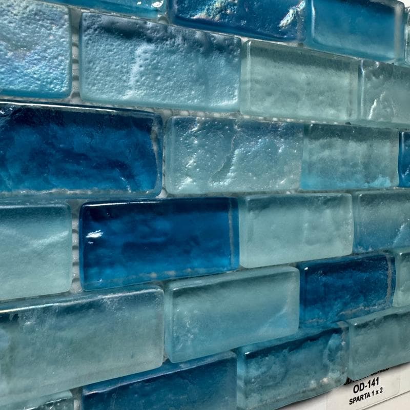Aquabella Odyssey Sparta 1x2 Glass Mosaic 12"x12" Pool Tile (OD-141) - Image 4