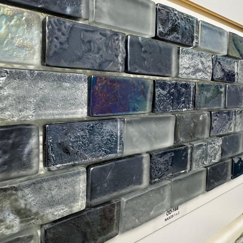 Aquabella Odyssey Naxos 1x2 Glass Mosaic 12"x12" Pool Tile (OD-144) - Image 4