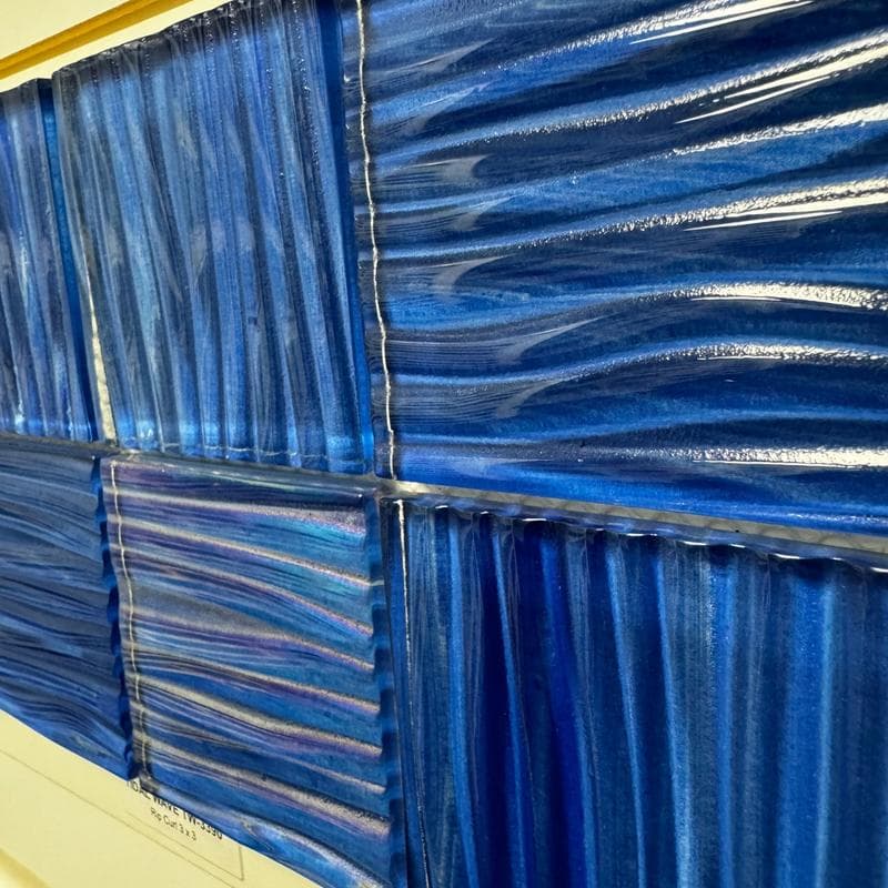 Aquabella Tidal Wave Rip Curl 3x3 Glass Mosaic 12"x12" Pool Tile (TW-3390) - Image 4