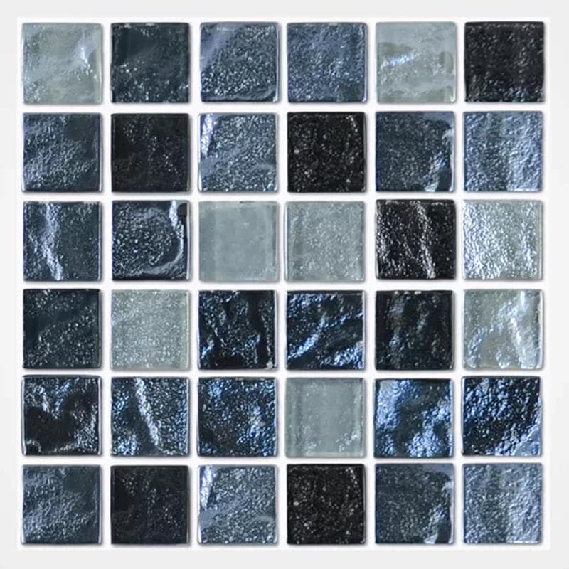 Aquabella Aurora Borealis Magic 1x1 Glass Mosaic 12"x12" Pool Tile (AB-1113) - Image 1