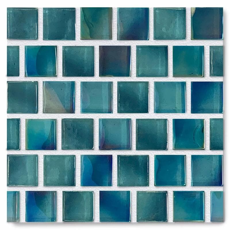 Aquabella Constellations Leo 1x1 Glass Mosaic 12"x12" Pool Tile - Image 1