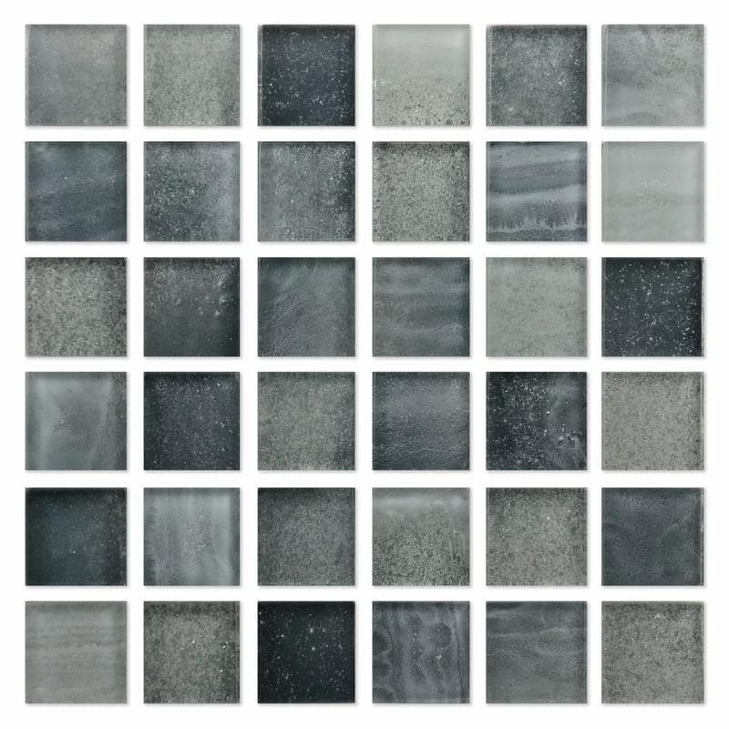 Aquabella London Ashford 1x1 Glass Mosaic 12"x12" Pool Tile (LS-1172) - Image 1