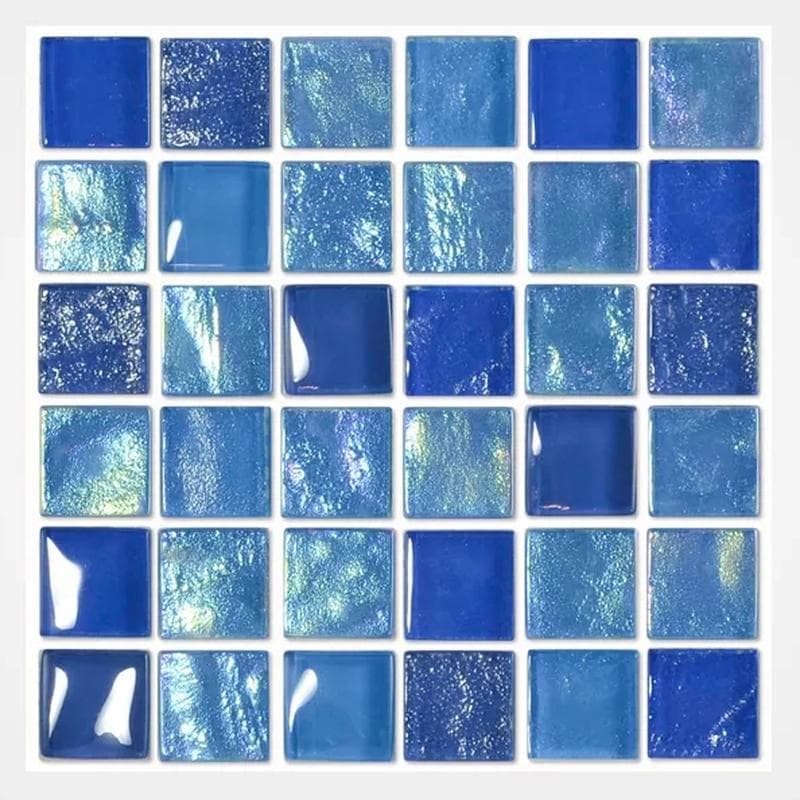 Aquabella Night Life Ballad 1x1 Glass Mosaic 12"x12" Pool Tile (NL-1131) - Image 1
