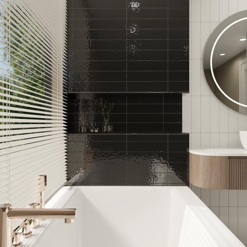 Broadway Black BG 3x12 Bullnose - Image 6