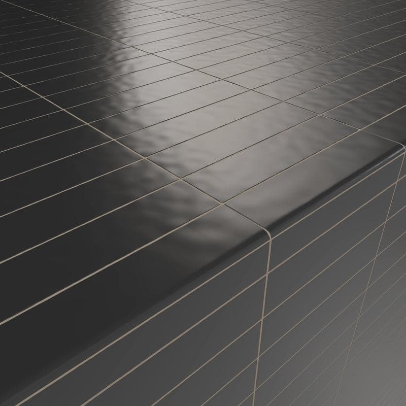 Broadway Black MG 3x12 Bullnose - Image 2