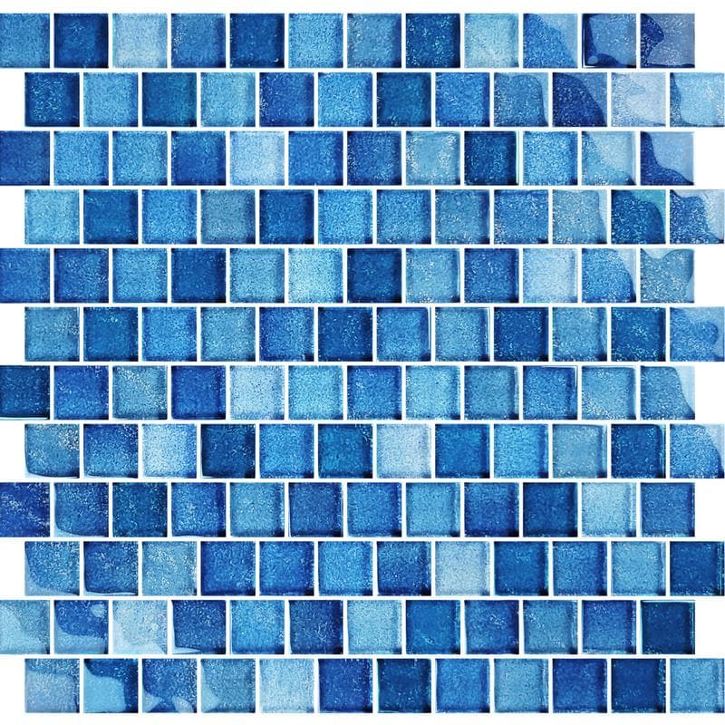 Crystal Waters Gulf Stream 1x1 Glass Mosaic 12"x12" Pool Tile - Image 1