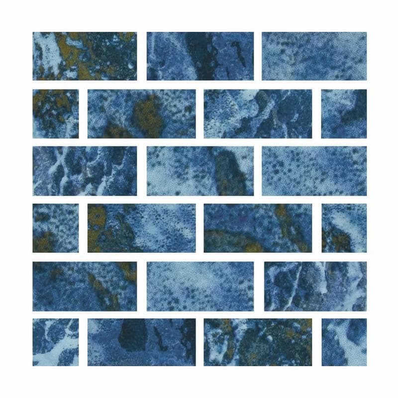 Aquabella Abyss Port Royal 1x2 Porcelain Mosaic 12"x12" Pool Tile (AY-1220) - Image 1