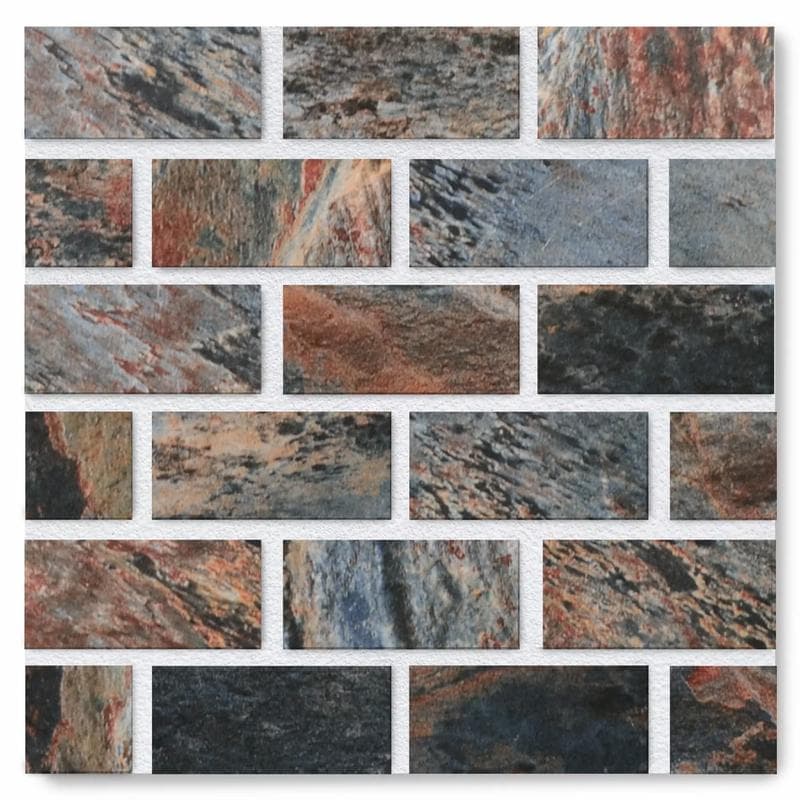 Aquabella Nevada Mohave 1x2 Porcelain Mosaic 12"x12" Pool Tile - Image 1