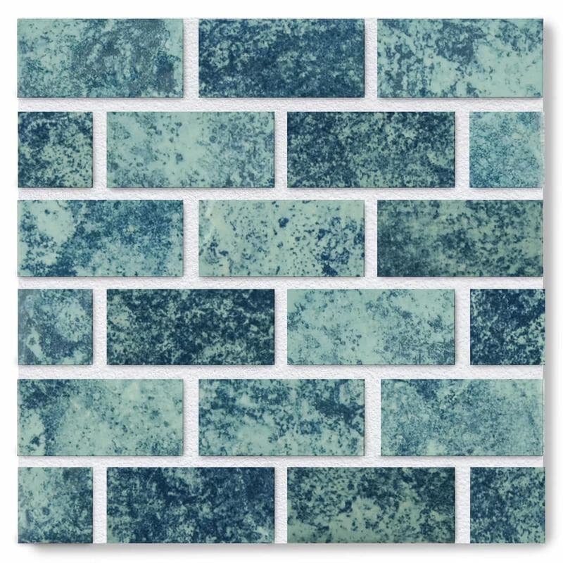Aquabella Stars Polaris 1x2 Porcelain Mosaic 12"x12" Pool Tile - Image 1