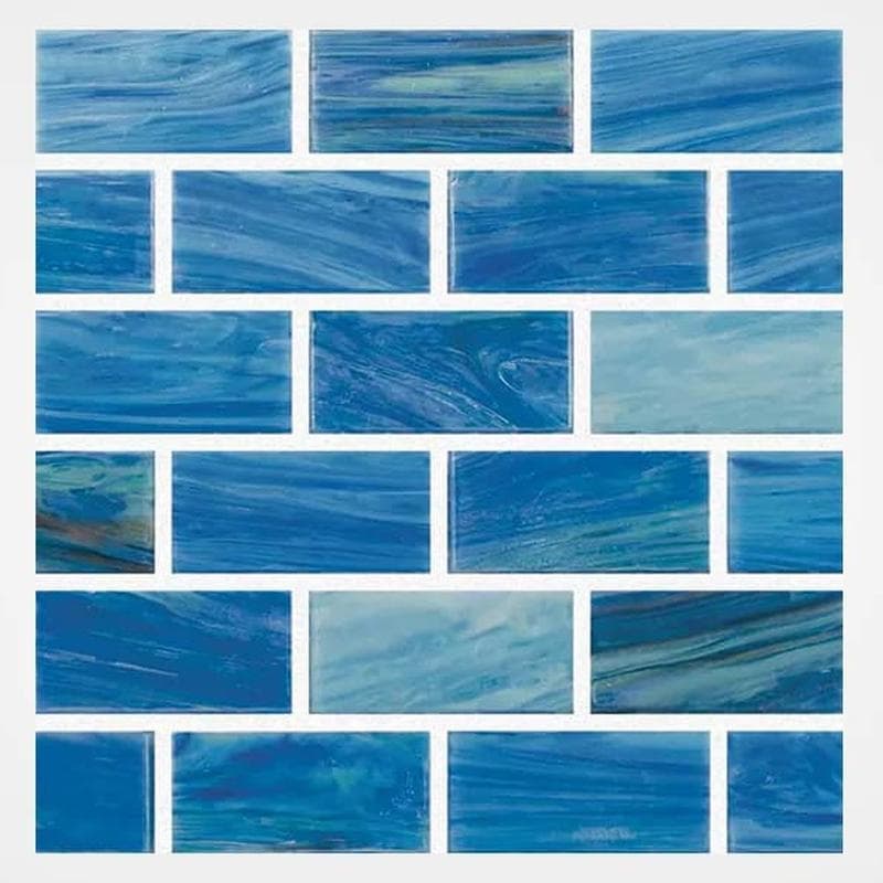 Aquabella North Seas Baltic 1x2 Glass Mosaic 12"x12" Pool Tile (NS-1217) - Image 1